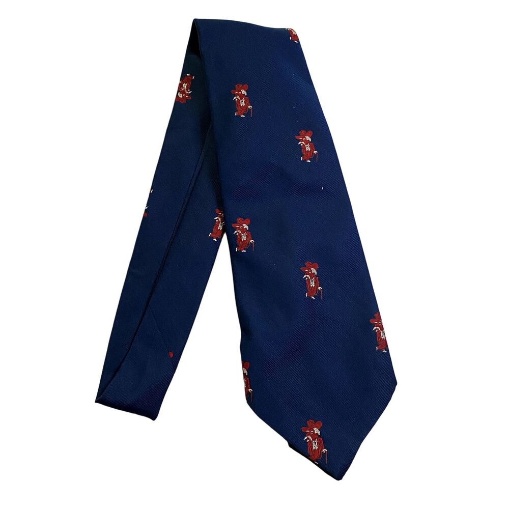 #7396 Resilio Blue Novelty Village Corner Man Polyester Necktie Tie 4.25x53 in
